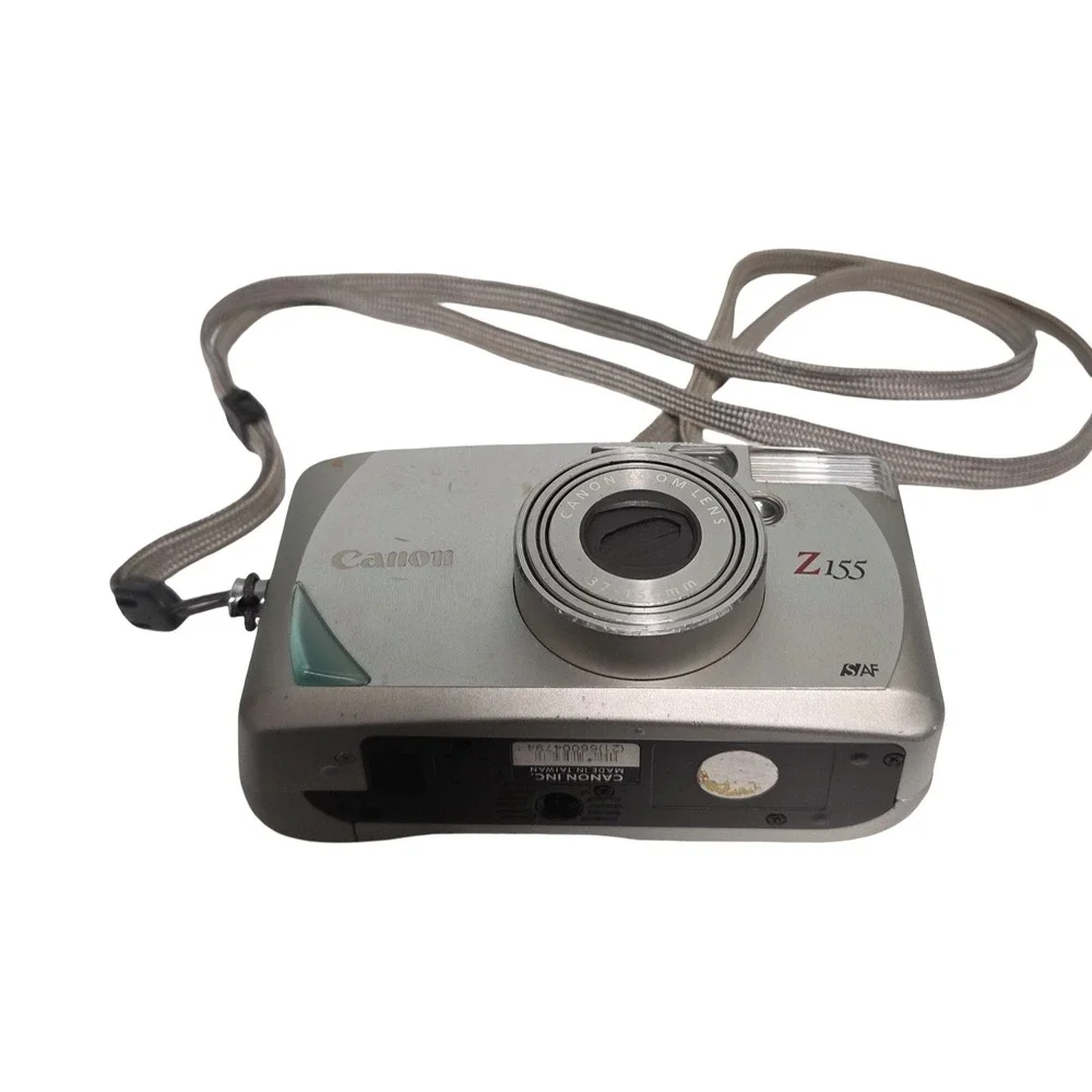 Canon Sure Shot Z155 Caption 35mm Point & Shoot Film Camera Silver Auto Focus